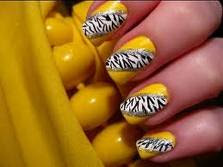 Zebra design nail art for your nails